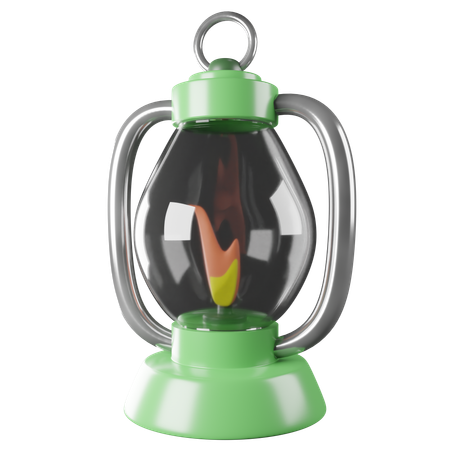 Oil Lamp  3D Icon