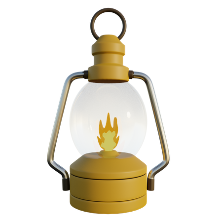 Oil Lamp  3D Icon