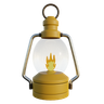 oil lamp 3d logo