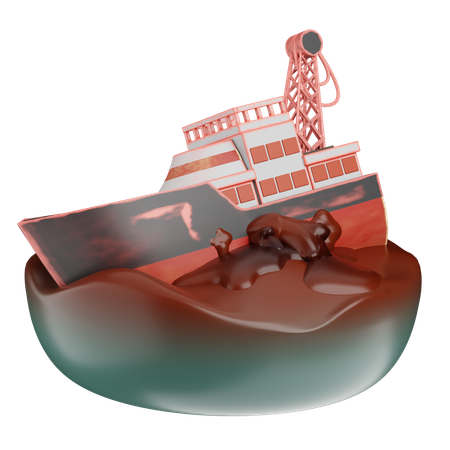 기름 누출  3D Icon