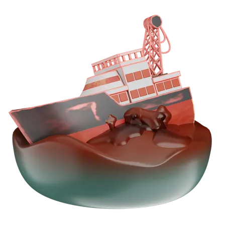 기름 누출  3D Icon