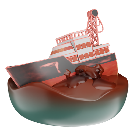 Oil leak  3D Icon