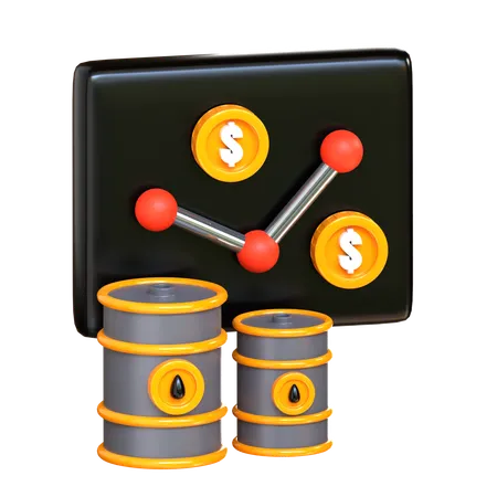 Oil Market  3D Icon