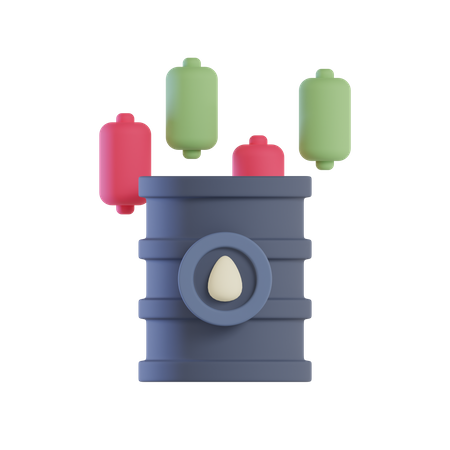 Oil Market  3D Icon