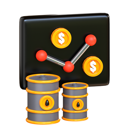 Oil Market  3D Icon