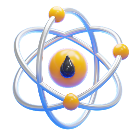 OIL MOLECULE  3D Icon
