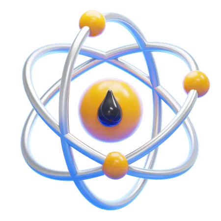 OIL MOLECULE  3D Icon