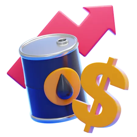 OIL PRICE  3D Icon
