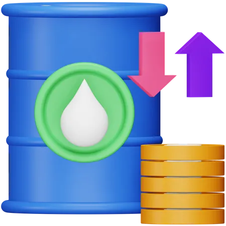 Oil Price  3D Icon