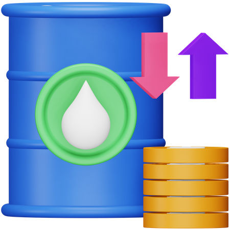 Oil Price  3D Icon