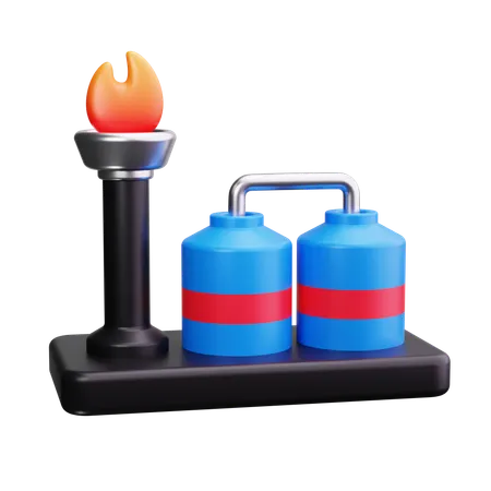 Oil refinery  3D Icon