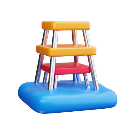 Oil rig  3D Icon