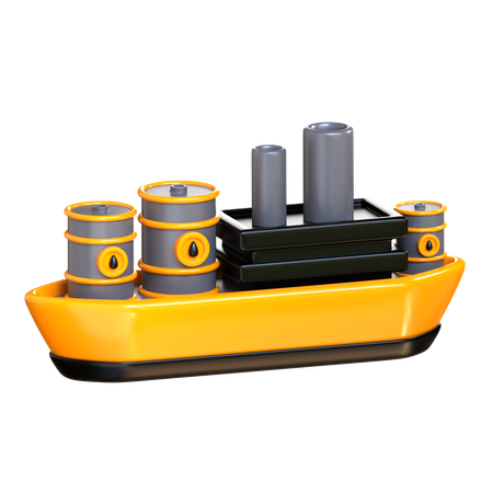 Oil Ship  3D Icon