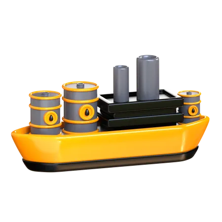 Oil Ship  3D Icon