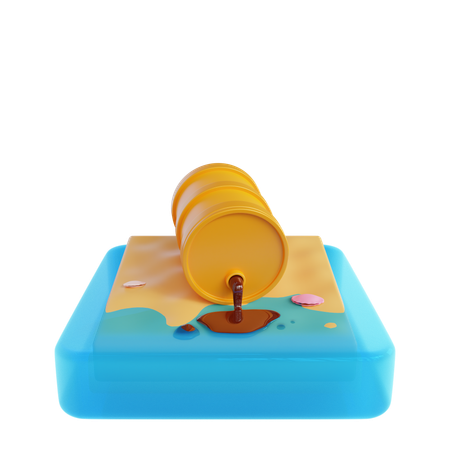 Oil Spill  3D Icon