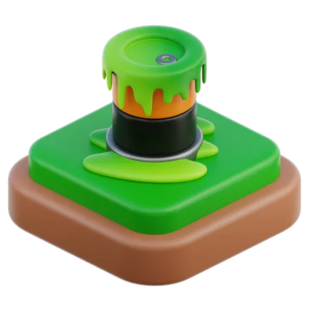 Oil Spill  3D Icon