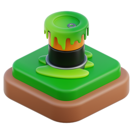 Oil Spill  3D Icon
