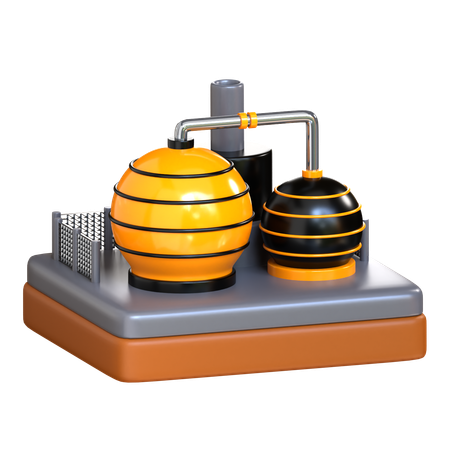 Oil Storage  3D Icon