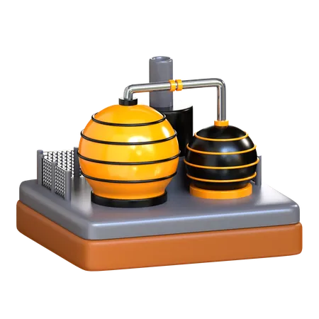 Oil Storage  3D Icon