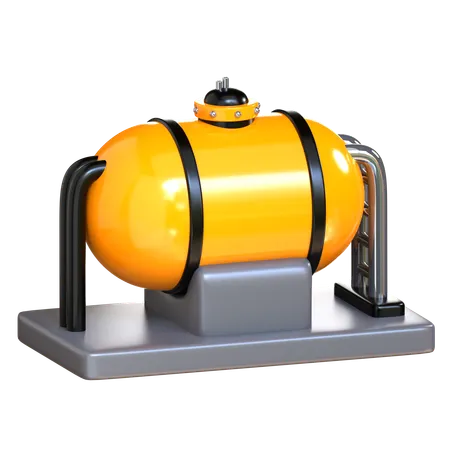 Oil Tank  3D Icon