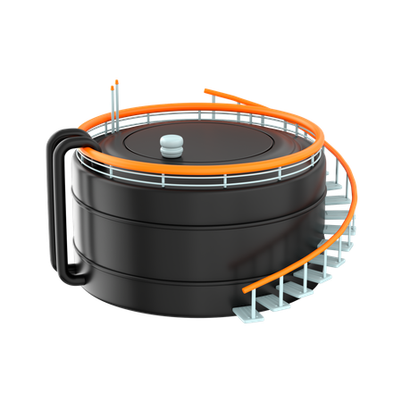Oil Tank  3D Icon