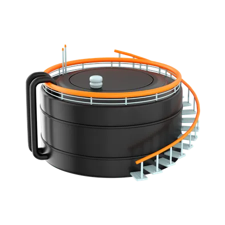 Oil Tank  3D Icon