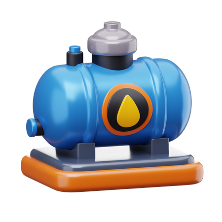 Oil Tank  3D Icon