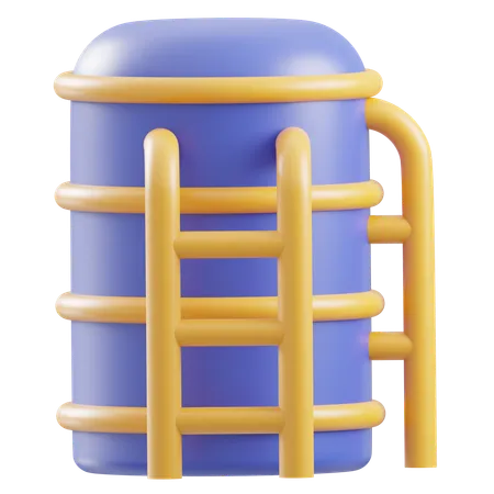 Oil Tank  3D Icon