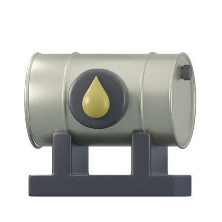 Oil Tank  3D Icon