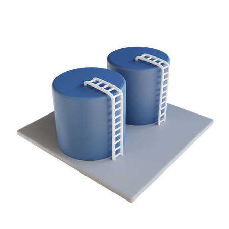 Oil Tank  3D Icon