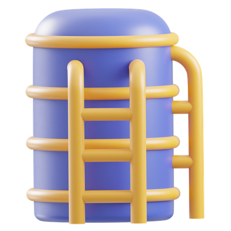 Oil Tank  3D Icon
