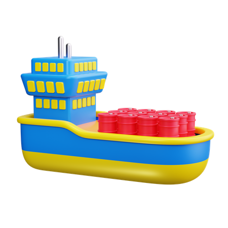 Oil tanker  3D Icon