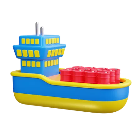 Oil tanker  3D Icon