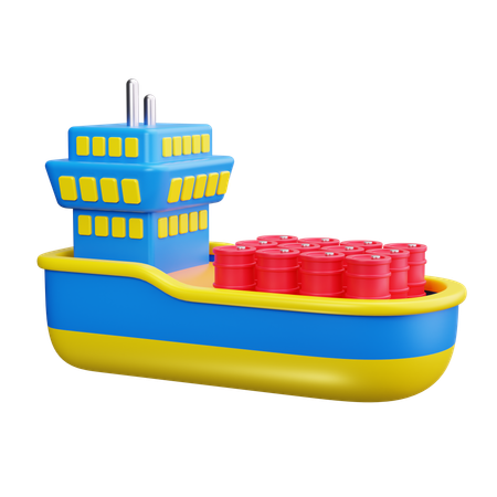 Oil tanker  3D Icon