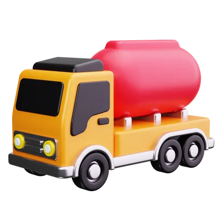 Oil Truck  3D Icon