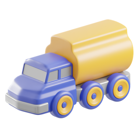 Oil Truck  3D Icon