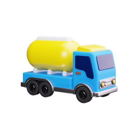 Oil Truck  3D Icon