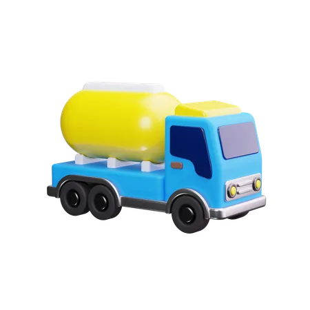 Oil Truck  3D Icon