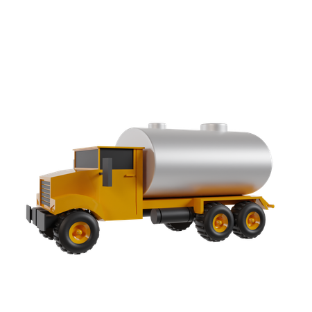 Oil Truck  3D Icon