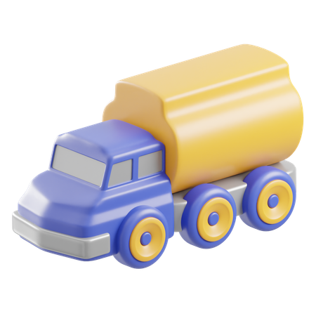 Oil Truck  3D Icon