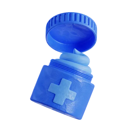 3 D Ointment Illustration Suitable For Your Projects Related To Medical And Health Care 3D Icon
