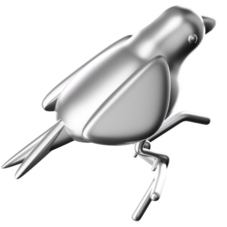 Oiseau d'argent  3D Icon