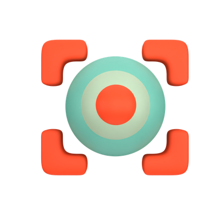 Ojo biométrico  3D Icon