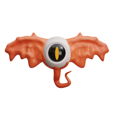 Ojo de monstruo volador  3D Icon