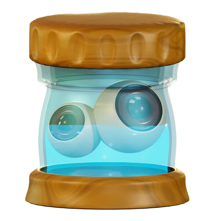 Ojo dentro del frasco  3D Icon