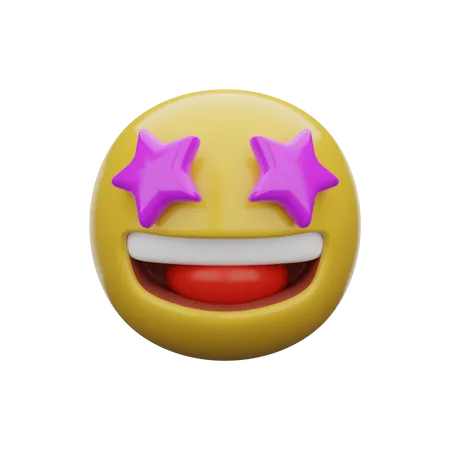 Ojo de estrella  3D Emoji