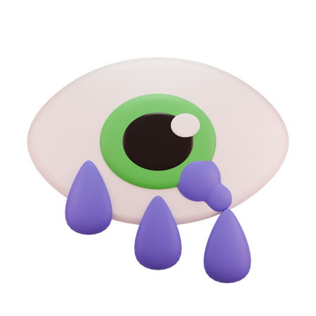 Ojo llorando  3D Icon