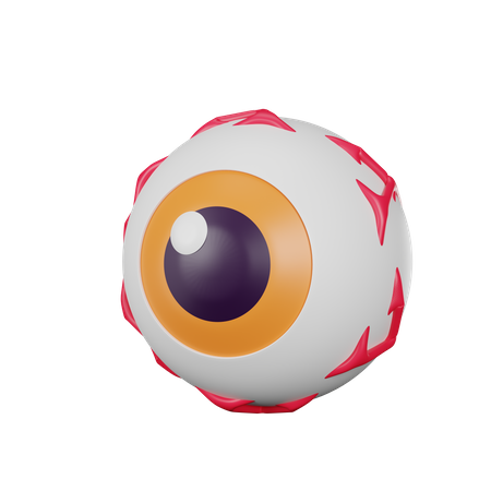 Ojo aterrador  3D Icon