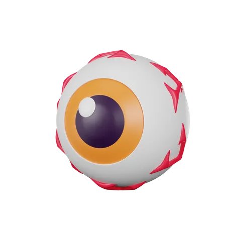 Ojo aterrador  3D Icon