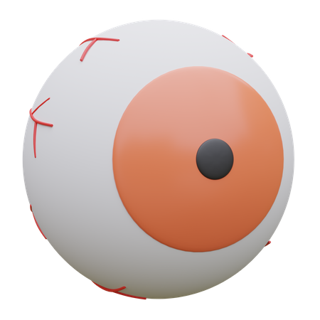 Ojo aterrador  3D Icon